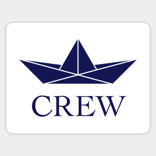 Crew (Crew Complement / Paper Boat / Paper Ship / Navy) Magnet